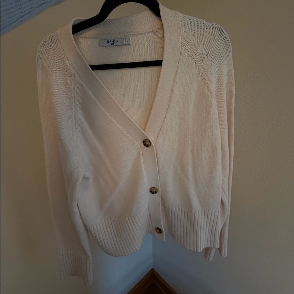NA-KD Cream Women's Sweater